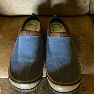 Gently used denim mules